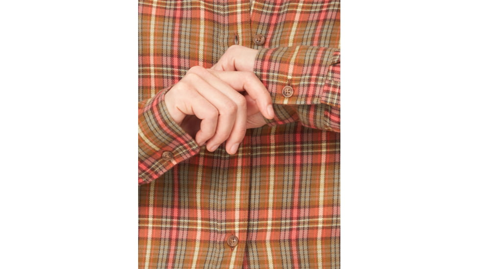 Marmot Fairfax Novelty Lightweight Long Sleeve Flannel - Womens, Grapefruit, Extra Large, M14836-9949-XL