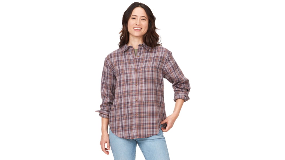 Marmot Fairfax Novelty Lightweight Long Sleeve Flannel - Womens, Hazy Purple, Extra Small, M14836-22259-XS