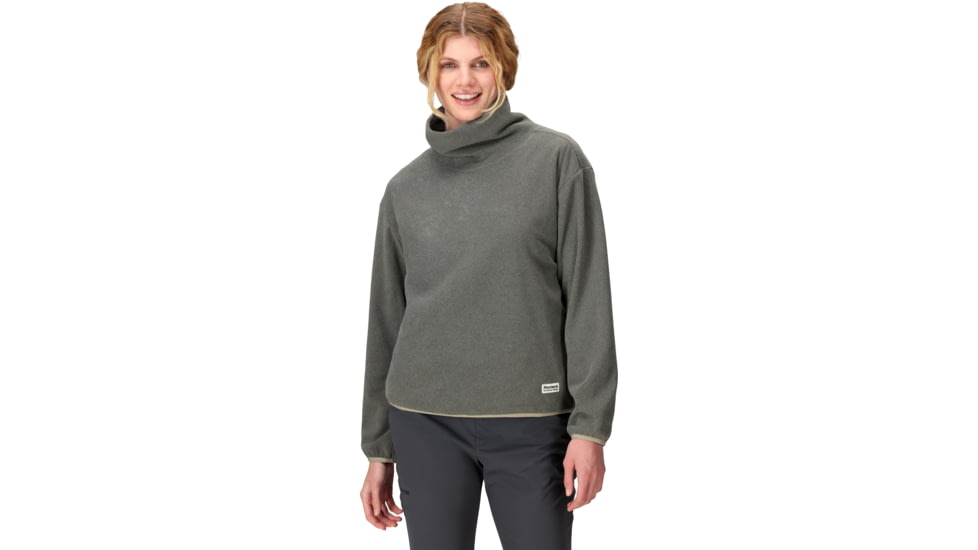 Marmot Felton Fleece Cowl Neck - Womens, Shale Grey Heather, Medium, 195115370534