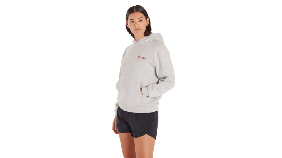 Marmot For Life Hoody - Womens, Light Grey Heather, Small, M15596-8626-S