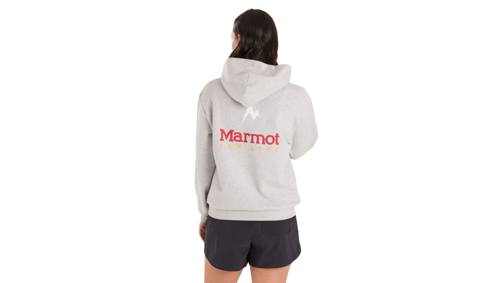 Marmot For Life Hoody - Womens, Light Grey Heather, Small, M15596-8626-S