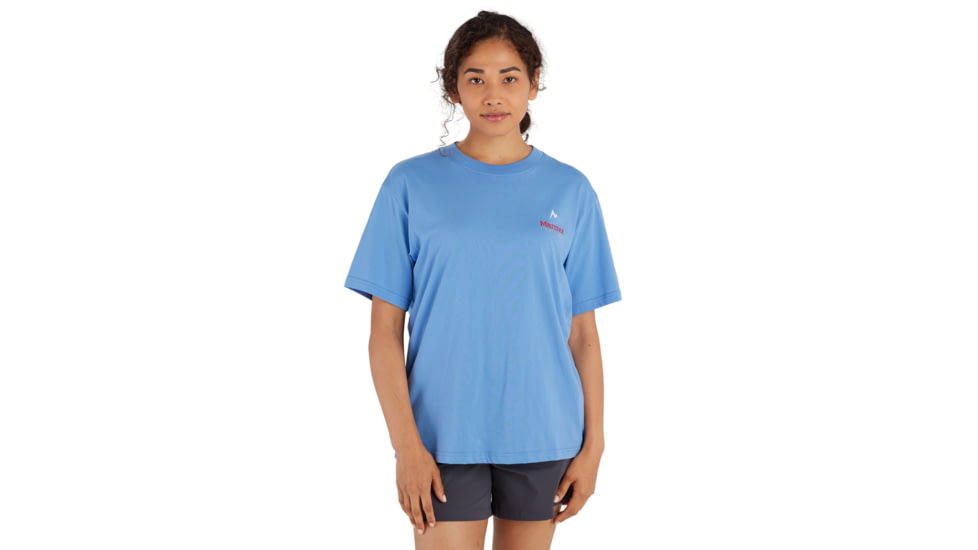 Marmot For Life Short Sleeve Tee - Womens, Blue Bonnet, Large, M15613-23092-L