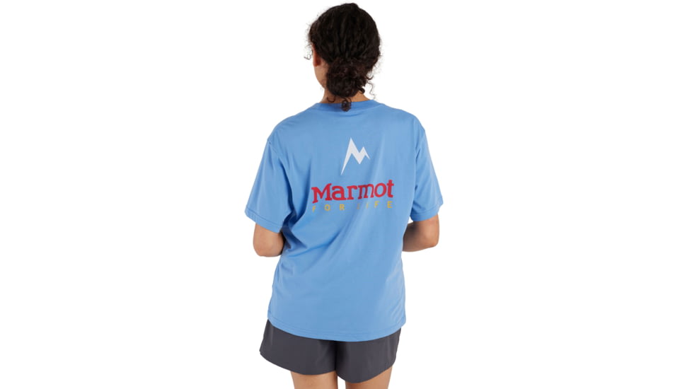 Marmot For Life Short Sleeve Tee - Womens, Blue Bonnet, Large, M15613-23092-L