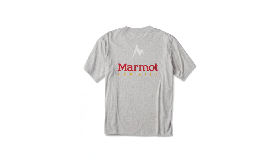 Marmot For Life Short Sleeve Tee - Womens, Light Grey Heather, Medium, M15613-8626-M
