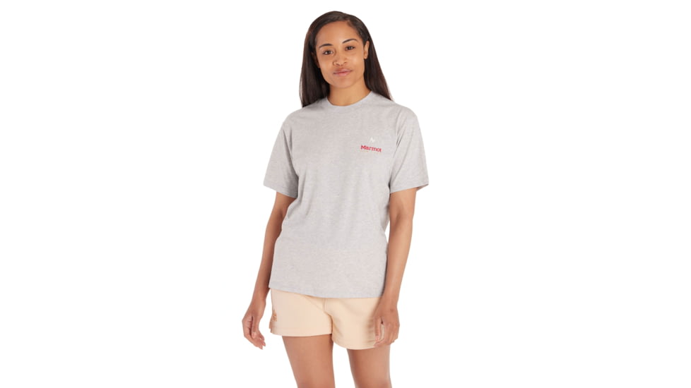 Marmot For Life Short Sleeve Tee - Womens, Light Grey Heather, Medium, M15613-8626-M