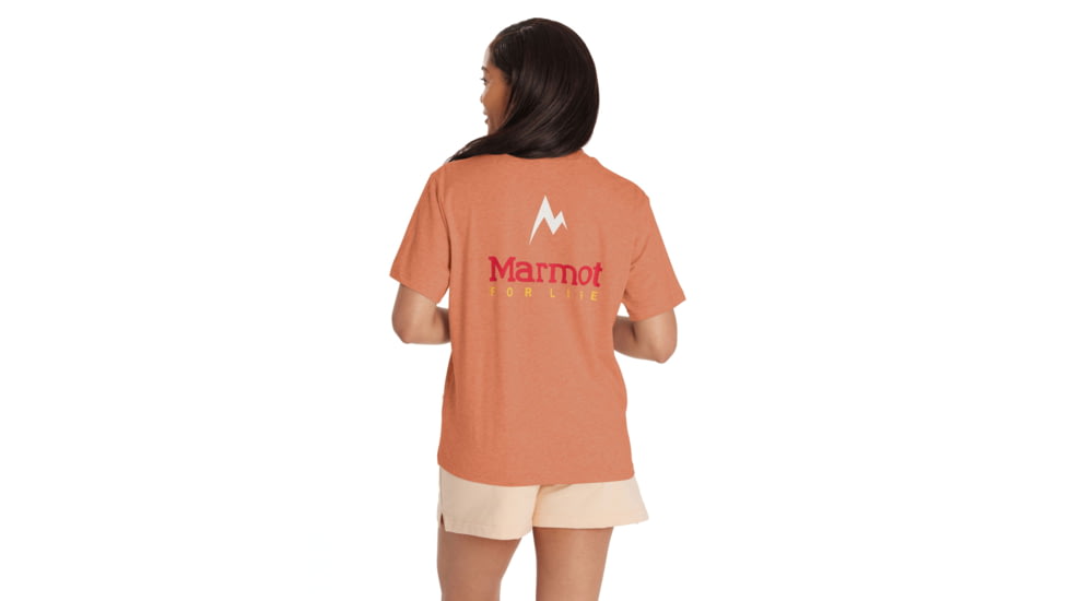 Marmot For Life Short Sleeve Tee - Womens, Sunburn, Small, M15613-20497-S