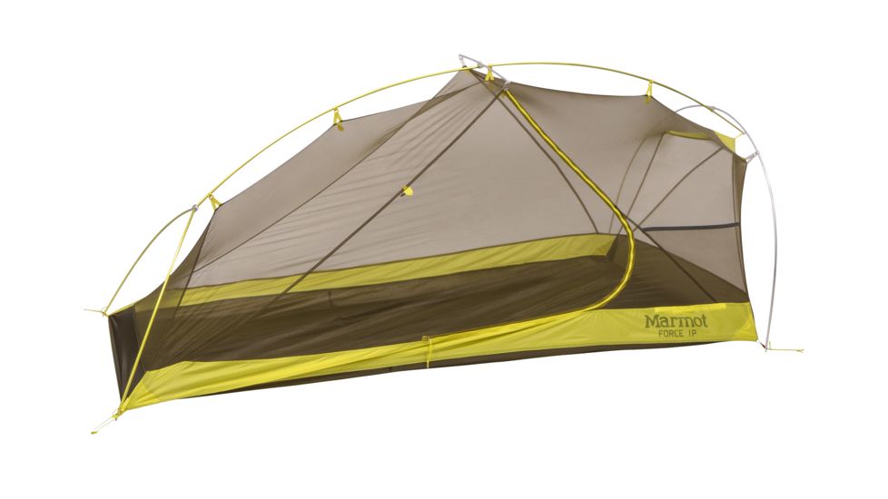 Marmot Force 1P - 1 Person, 3 Season-Dark Citron/Citronelle-1 Person