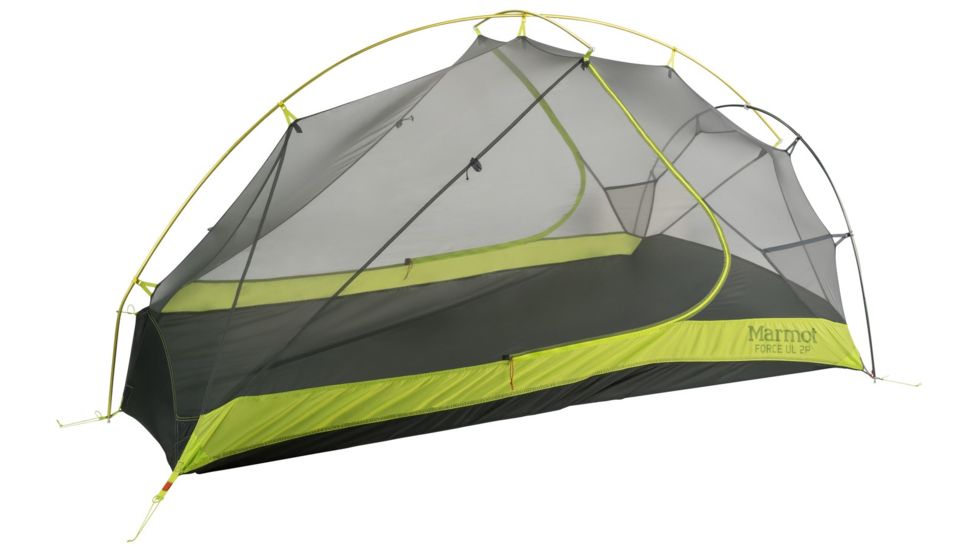 Marmot Force UL 2 - 2 Person, 3 Person-Steel/Green Lime