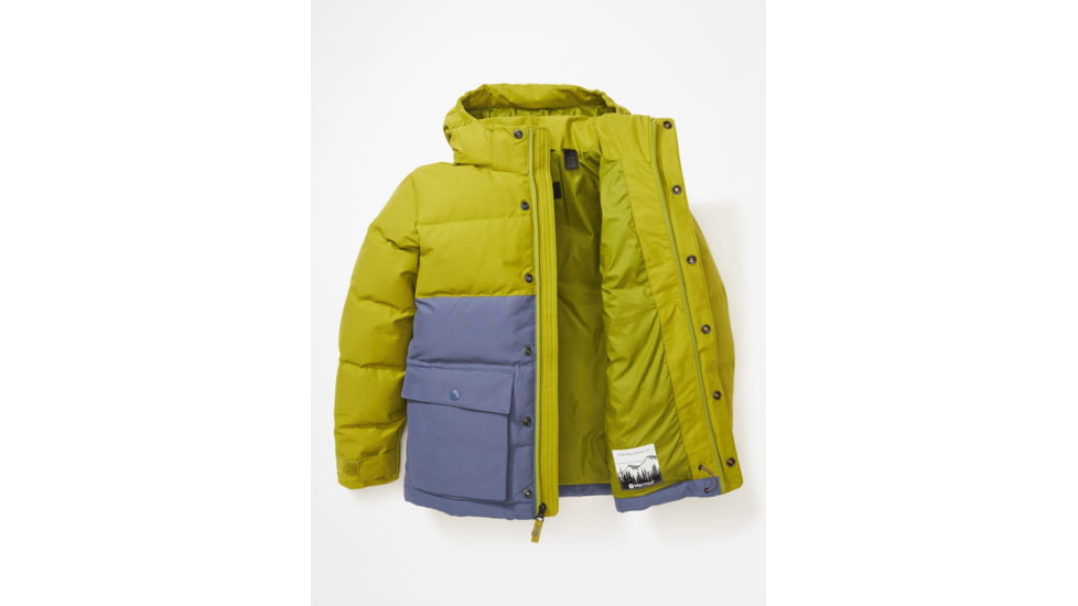 Marmot Fordham II Hoody - Kids, Storm/Cilantro, Large, M14605-22523-L