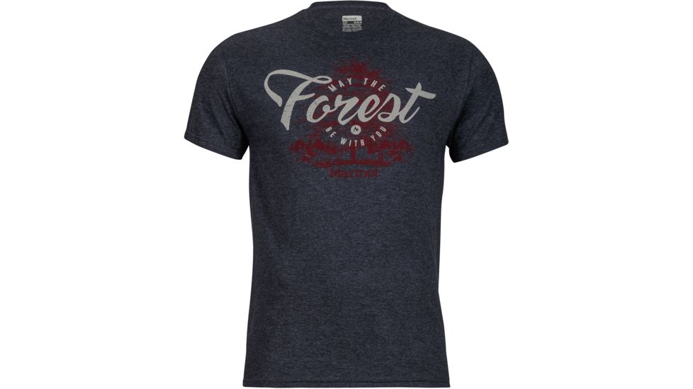 Marmot Forest Short Sleeve Tee - Men's-Charcoal Heather-Small