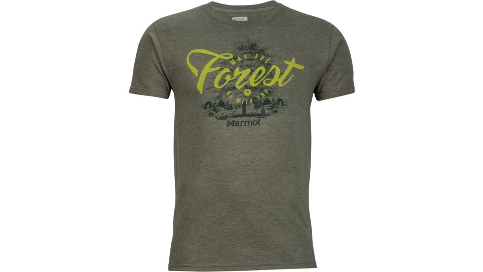 Marmot Forest Short Sleeve Tee - Men's-Olive Heather-X-Large
