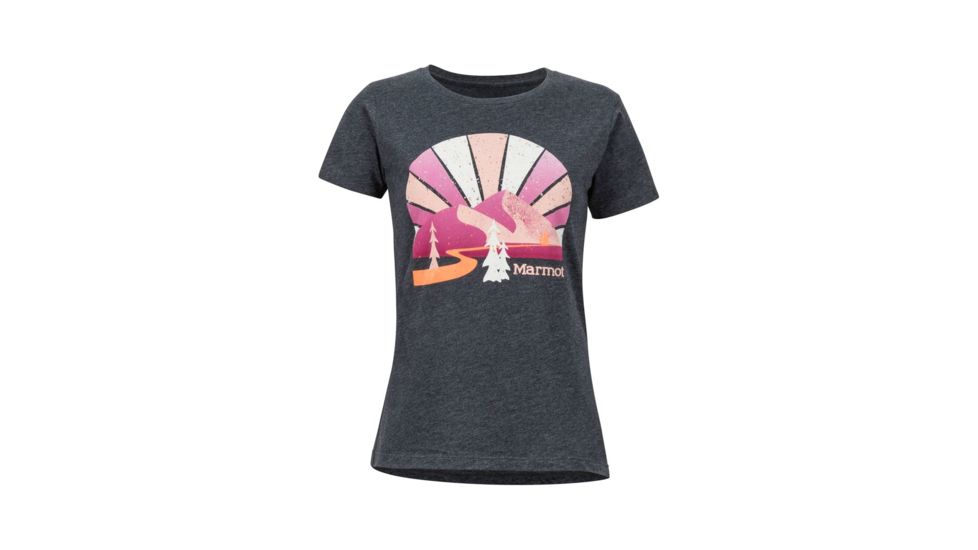 Marmot Forward Tee Short Sleeve - Womens, Charcoal Heather, Medium, 47140-CharcHeat-M-DEMO