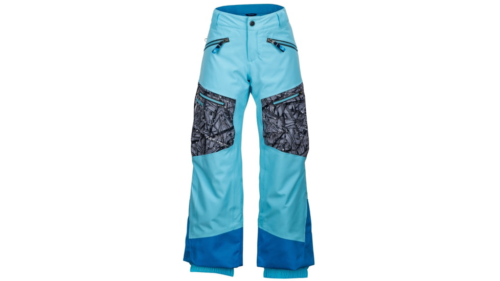 Marmot Freerider Pant - Boy's-Bluefish/Black Shred-Small