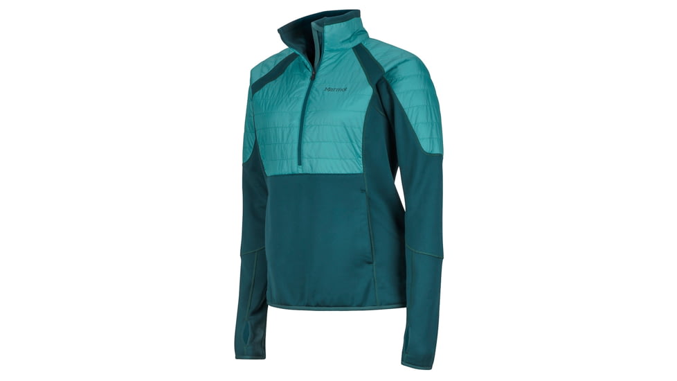 Marmot Furiosa 1/2 Zip Fleece Jacket - Womens, Deep Teal/Patina Green, Large, 76850-4810-L