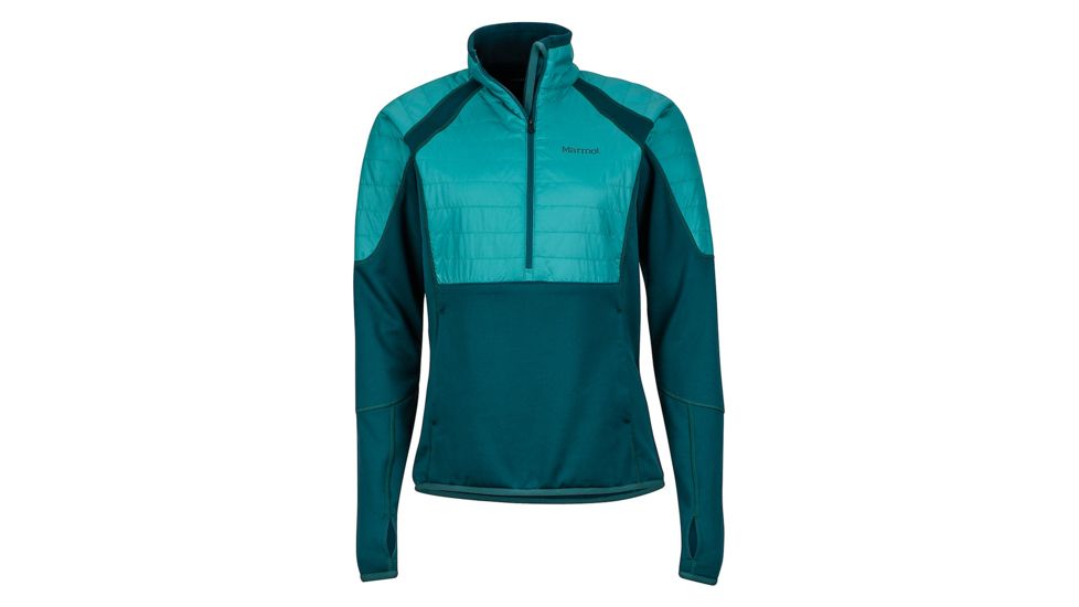Marmot Furiosa 1/2 Zip Fleece Jacket - Womens, Deep Teal/Patina Green, Large, 76850-4810-L