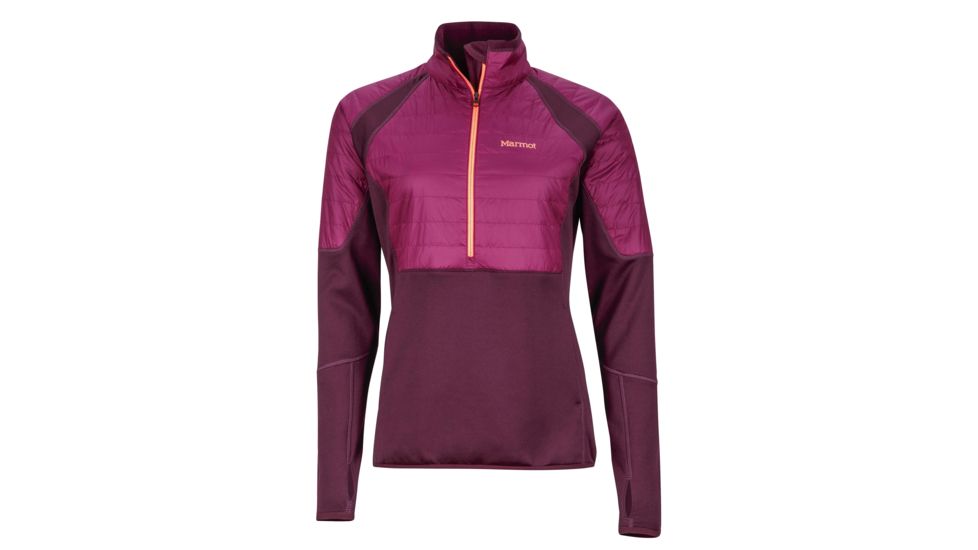 Marmot Furiosa Half Zip - Women's-Dark Purple/Magenta-Medium