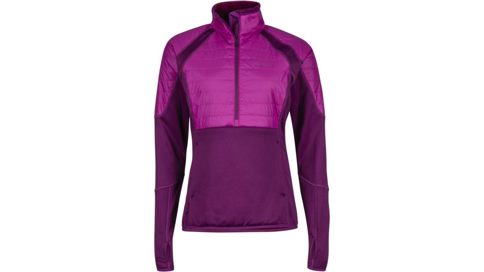 Marmot Furiosa Half Zip - Women's-Deep Plum/Purple Orchid-Small
