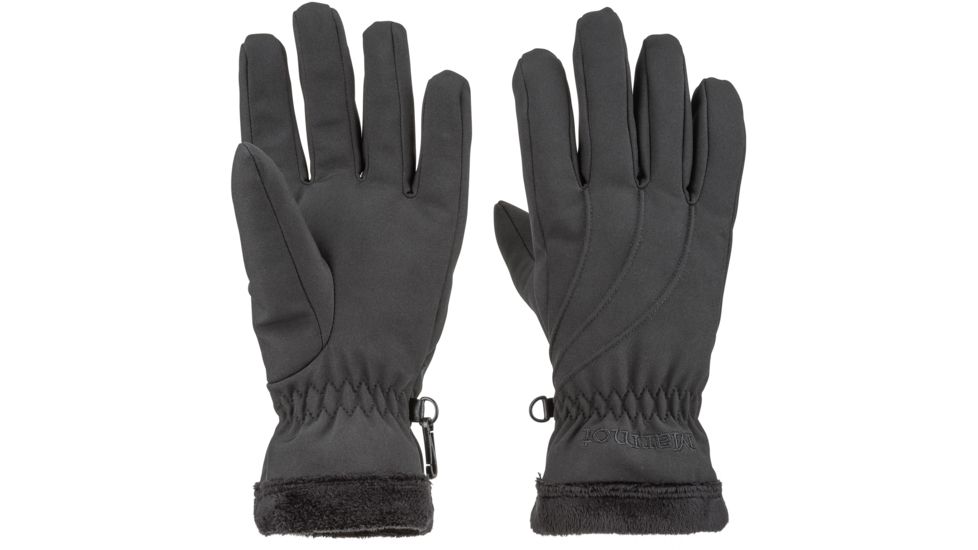 Marmot Fuzzy Wuzzy Gloves - Women's-Medium-Black