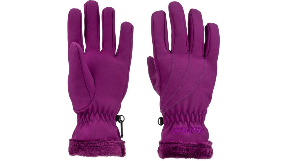 Marmot Fuzzy Wuzzy Gloves - Women's-Large-Deep Plum
