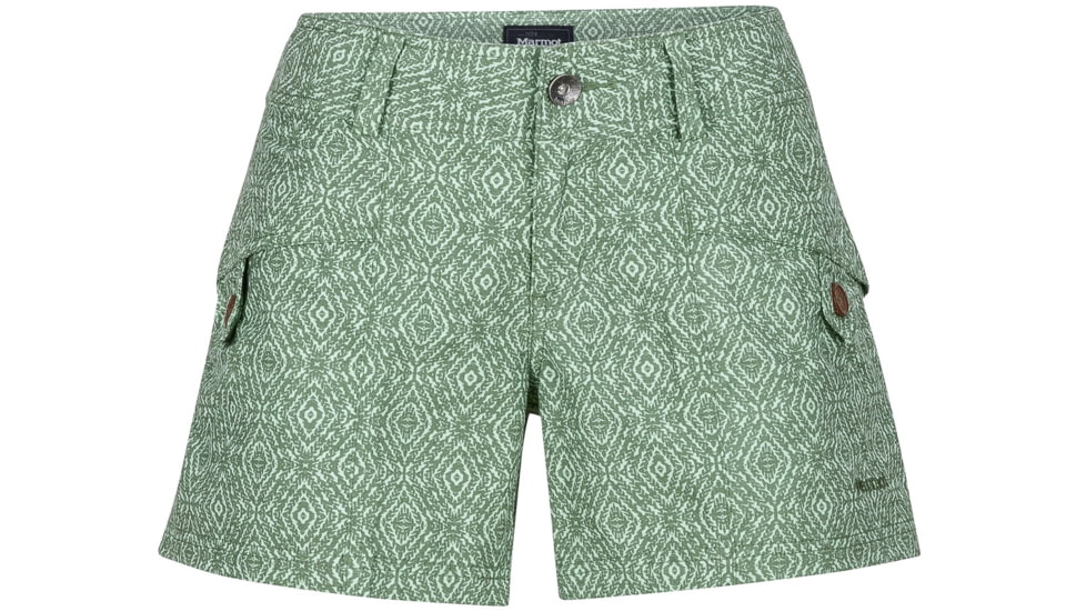 Ginny Short - Womens-Stone Green Ikat-5 in-2