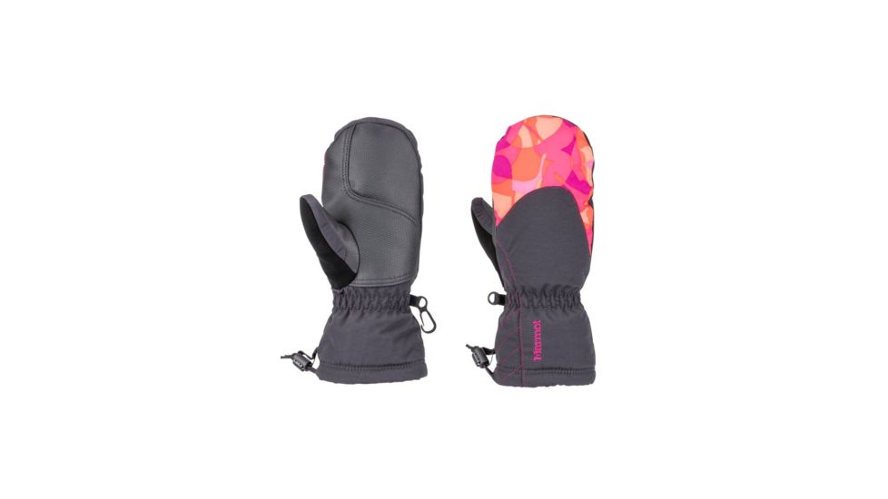 Marmot Girls Glade Mitt - Kids, Nasturtium Sweet Camo, Medium, 19480-NSC-M-DEMO