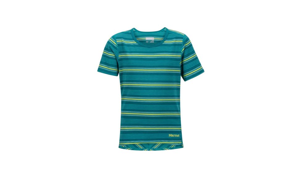 Marmot Girls Gracie Short Sleeve T-Shirt, Malachite, Extra Small 59350-3679-XS