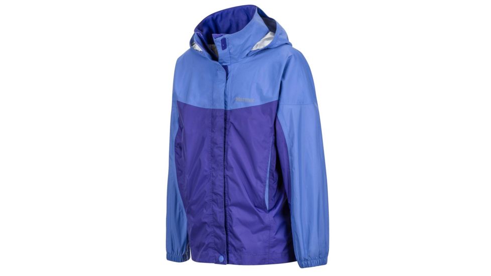Marmot Girls Precip Jacket, Lilac/Electric Purple, Extra Small 55680-6982-XS