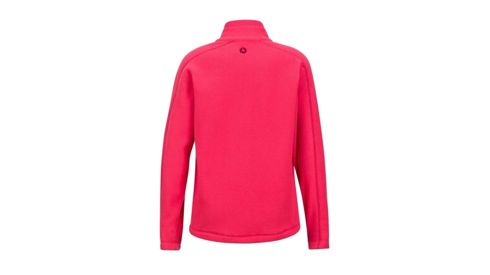 Marmot Girls Rocklin 1/2 Zip Fleece Jacket, Hibiscus, Extra Large 89020-6205-XL