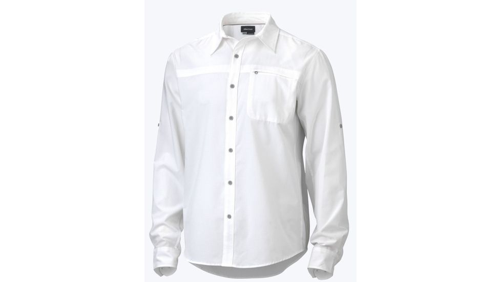 Marmot Goat Peak Long Sleeve Shirt - Men's-White-Medium