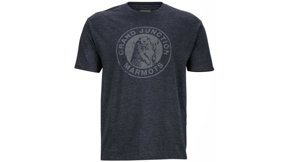 Marmot Grand Junction Short Sleeve Tee - Men's-Charcoal Heather-XX-Large