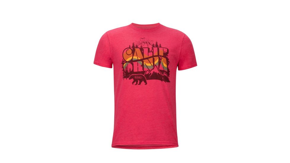 Marmot Greenery Short Sleeve T-Shirt - Mens, Red Heather, Small 42410-8554-S