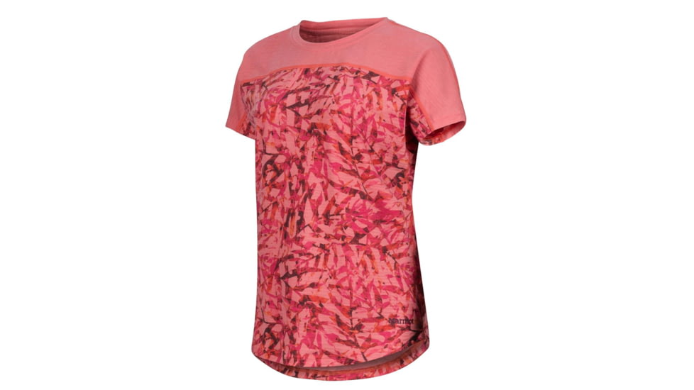 Marmot Greer Short Sleeve T-Shirt - Womens, Desert Red Tangle, Small 48240-8868-S
