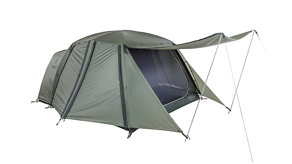 Marmot Guest House 4-Person Tent, Crocodile, One Size, 39100-4764-ONE