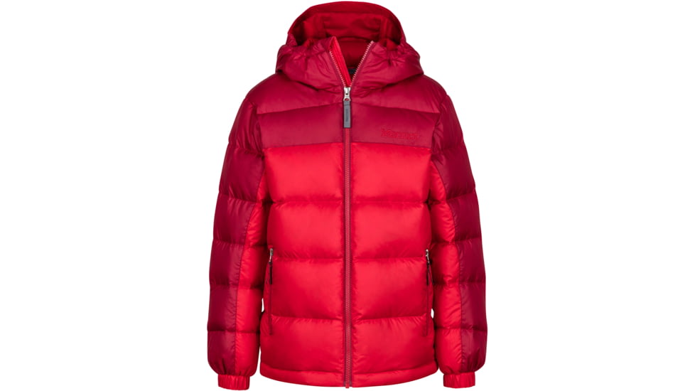 Marmot Guides Down Hoody - Boy's-Team Red/Brick-Medium