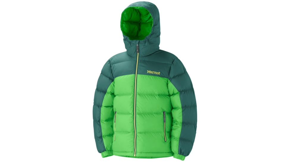 Marmot Guides Down Hoody - Boy's-X-Small-Methyl Blue/Bright Navy