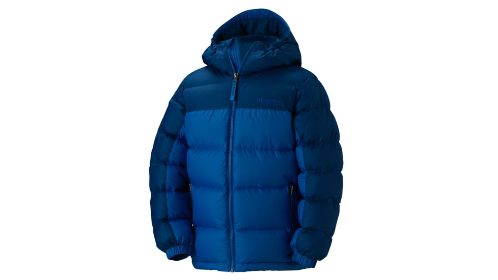 Marmot Guides Down Hoody - Boys-Cobalt Blue/Blue Night-Medium