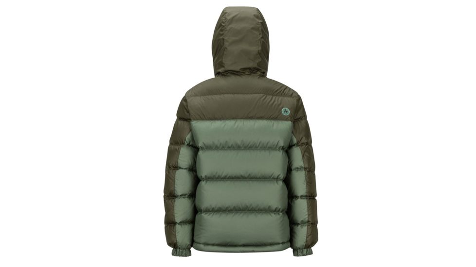 Marmot Guides Down Hoody - Boys, Crocodile/Rosin Green, Large, 73700-4850-L