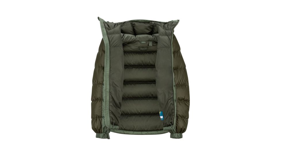 Marmot Guides Down Hoody - Boys, Crocodile/Rosin Green, Large, 73700-4850-L