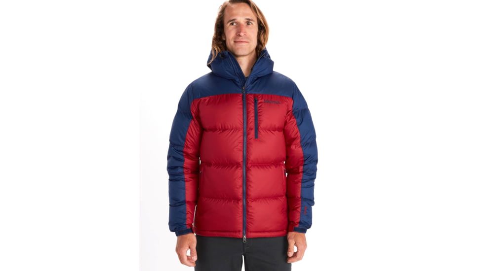 Marmot Guides Down Hoody - Men's, Brick/Arctic Navy, Small, 73060-1986-S