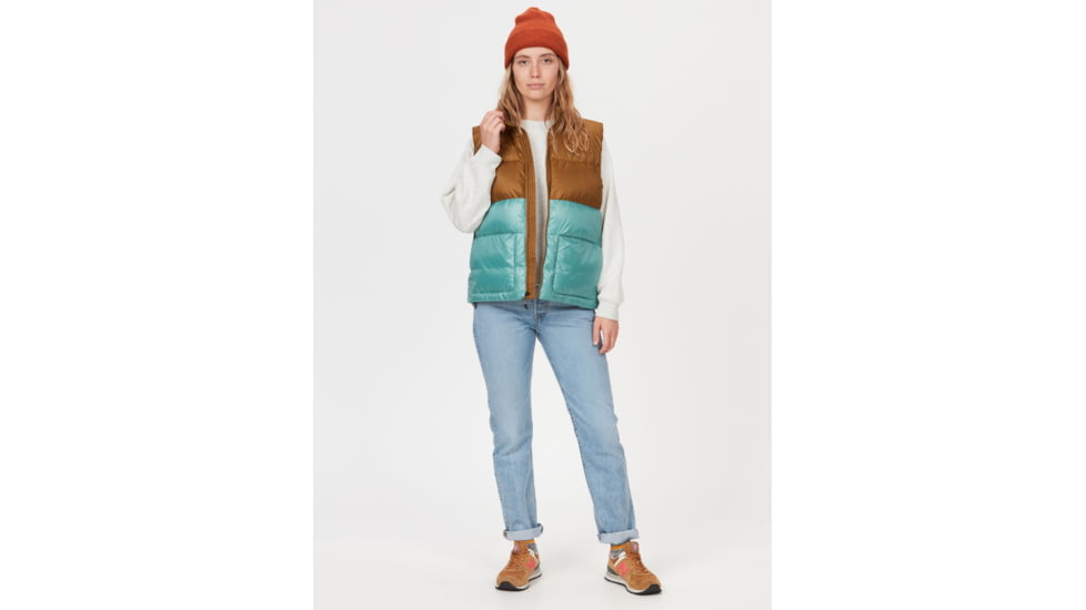 Marmot Guides Down Vest - Womens, Hazel/Blue Agave, Small, M14839-22493-S