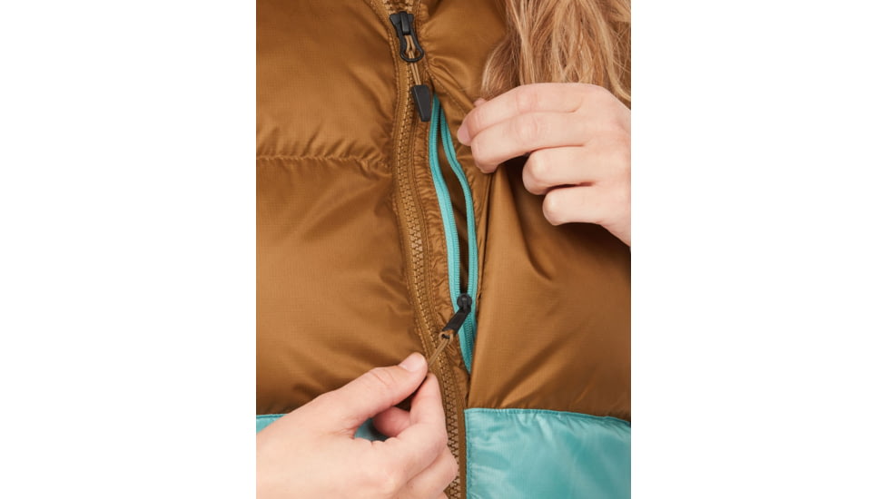 Marmot Guides Down Vest - Womens, Hazel/Blue Agave, Small, M14839-22493-S