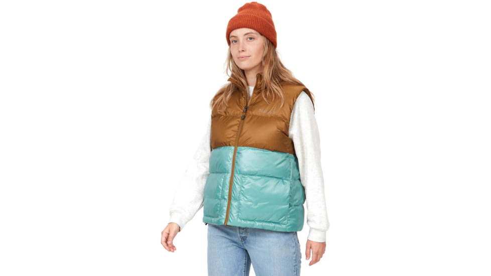 Marmot Guides Down Vest - Womens, Hazel/Blue Agave, Small, M14839-22493-S