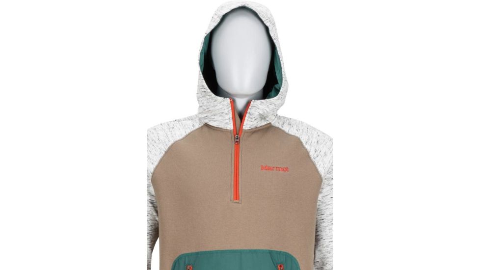 Marmot Gunnison Hoody - Mens, Oatmeal Heather/Desert Khaki, Small, 43990-7579-S