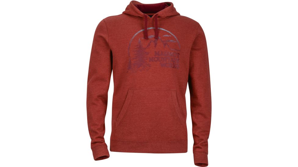 Marmot Halation Hoody-Retro Red Heather-Small