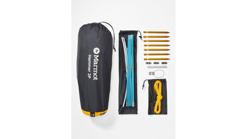 Marmot Hammer 2 Tent - 2 Person, Solar/Steel, One Size, 37790-9581-ONE