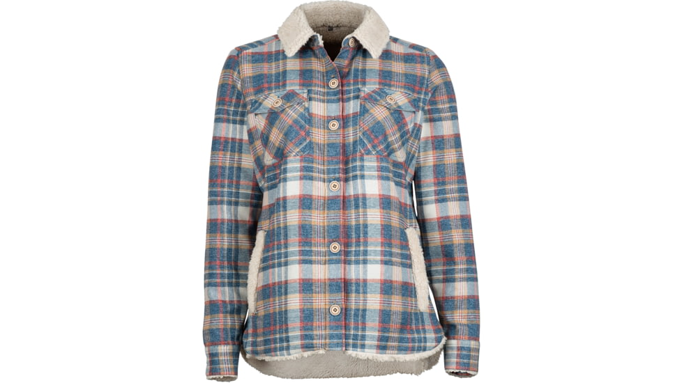 Marmot Hayden Reversible Long Sleeve Shirt - Women's-Late Night/Oatmeal-Small