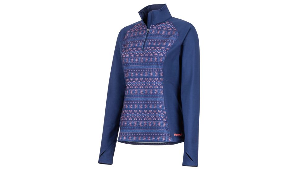 Marmot Heavyweight Nicole 1/2 Zip Jacket - Womens, Arctic Navy Yucatan, Small, 13200-8625-S