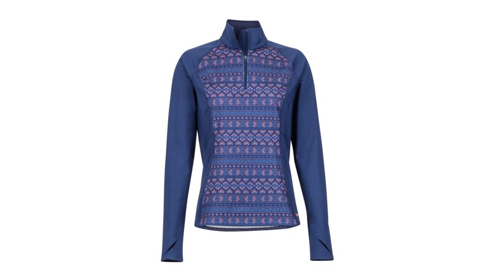 Marmot Heavyweight Nicole 1/2 Zip Jacket - Womens, Arctic Navy Yucatan, Small, 13200-8625-S