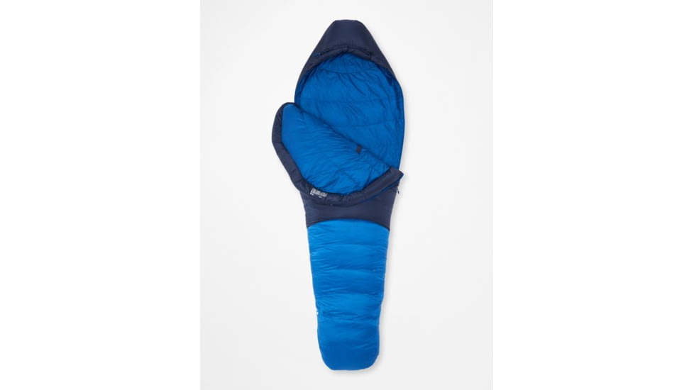 Marmot Helium 15 Sleeping Bag, Short, Arctic Navy/Dark Azure, Left Zipper, M14414-19621-LZ