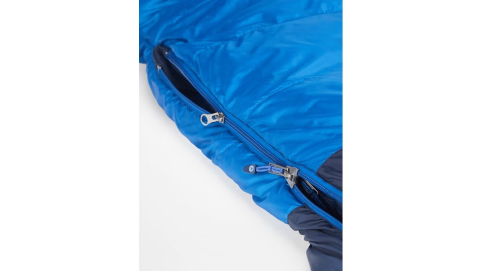 Marmot Helium 15 Sleeping Bag, Short, Arctic Navy/Dark Azure, Left Zipper, M14414-19621-LZ
